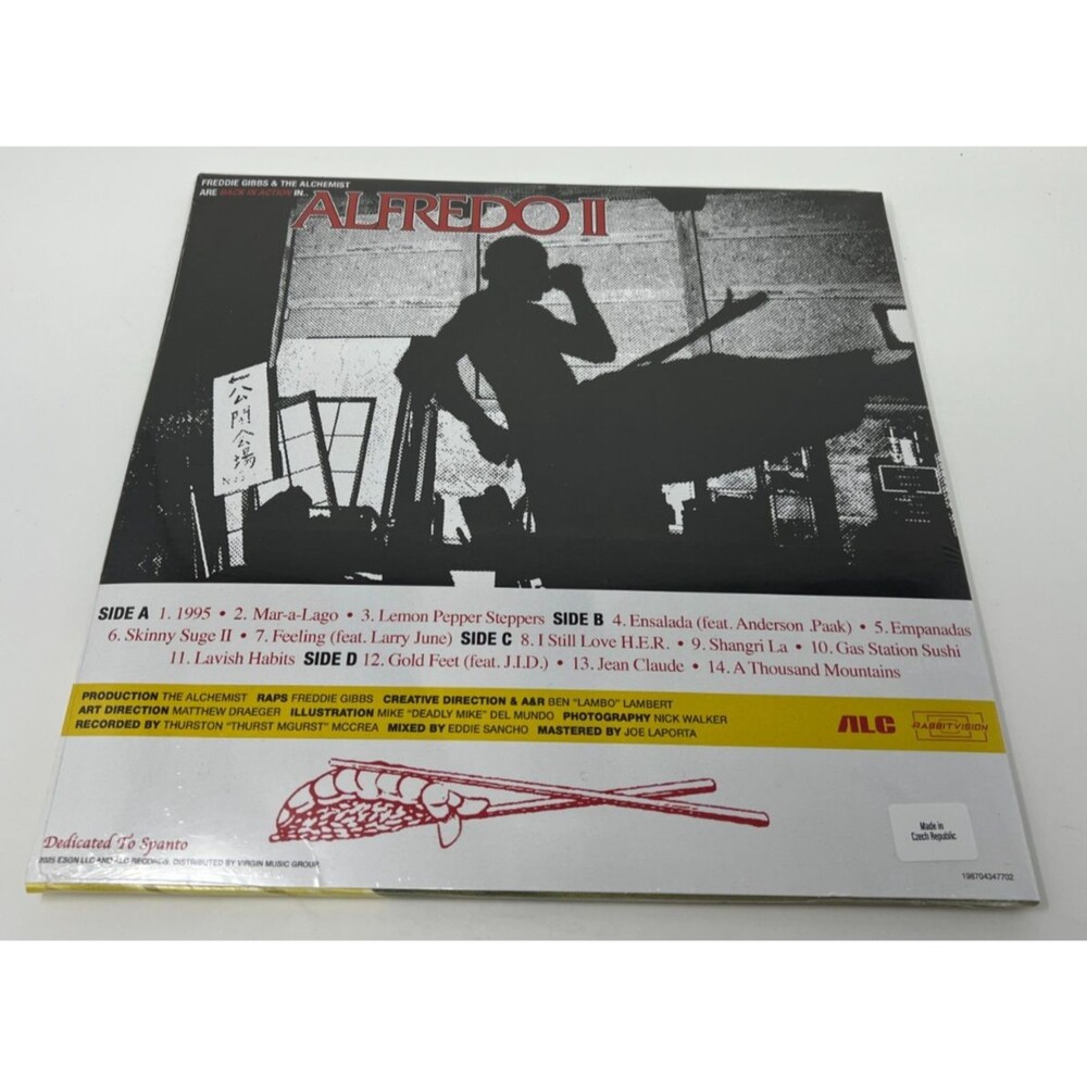 Freddie Gibbs and the Alchemist Alfredo 2 ROUGH TRADE  Color Vinyl 2LP /500 - Picture 3 of 6